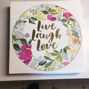 Live Laugh Love Wall Canvas